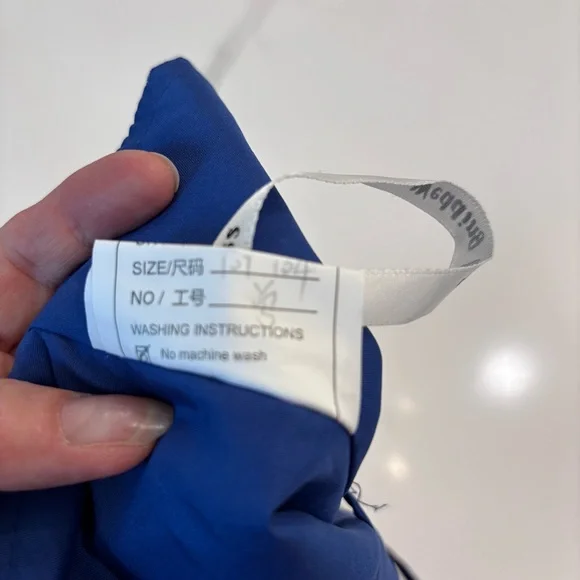 NEW Blue Dress with Glitter Tulle NWOT Size XL - Picture 8 of 9